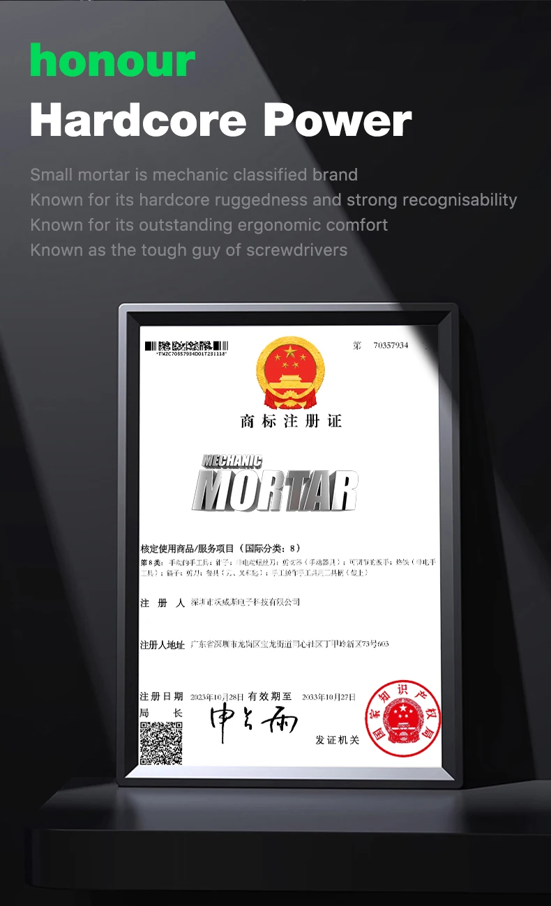 【MECHANIC】MORTAR PLUS Drehmomentschraubendreher Hochfester Schraubendreher für die Demontage von IPhone Android Phone Limited Torque Tools – Detail 4