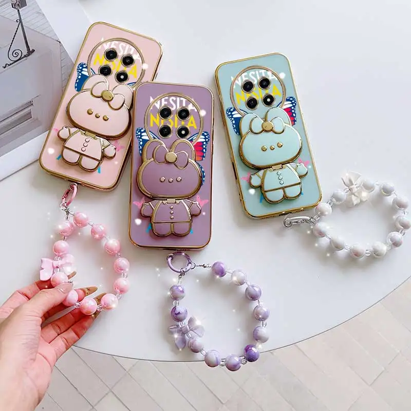 Dancing Butterfly Phone Case Set with Lanyard and Stand