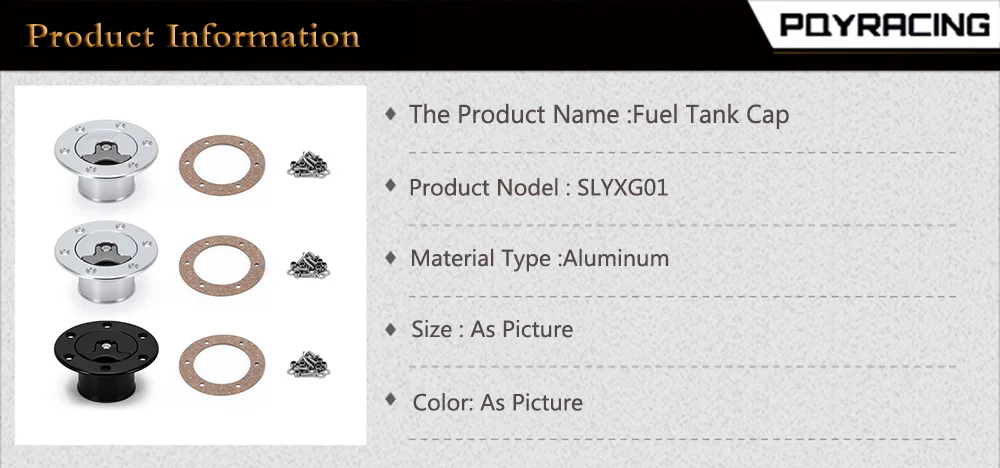 Pqy-neue Aluminium-Billet-Brennstoffzelle/Kraftstoff-Überspannung behälter deckel Unterputz 6 Bolzen Oberflächen oxidations öffnung ID 35,5mm PQY-SLYXG01 – Detail 1