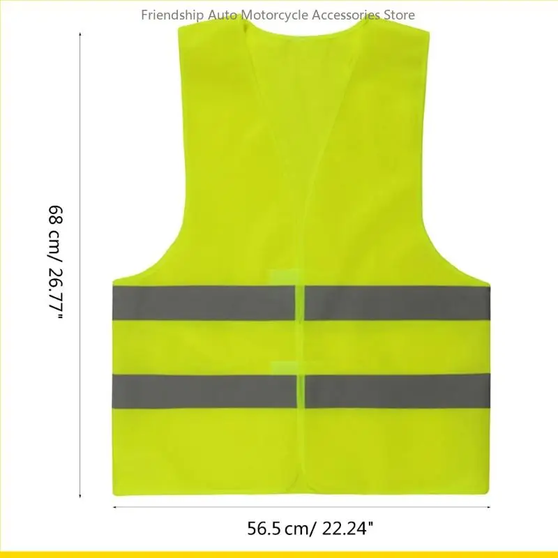 SZCH High Visibility Vest Drivers Workers Safety Vest Yellow Universal Mesh for Women Men Unisex Surveyor Crossing Guard