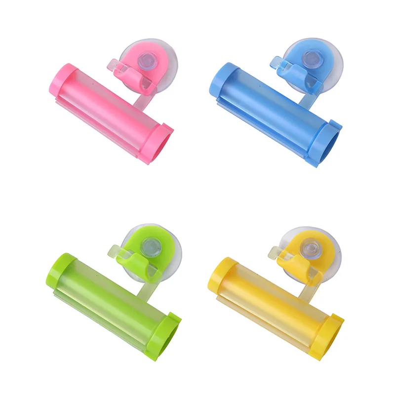 Toothpaste Rolling Squeezer Tube Manual Toothpaste Dental Cream Easy Dispenser Sucker Hanging Holder toothpaste squeezer,bathroom accessories set
