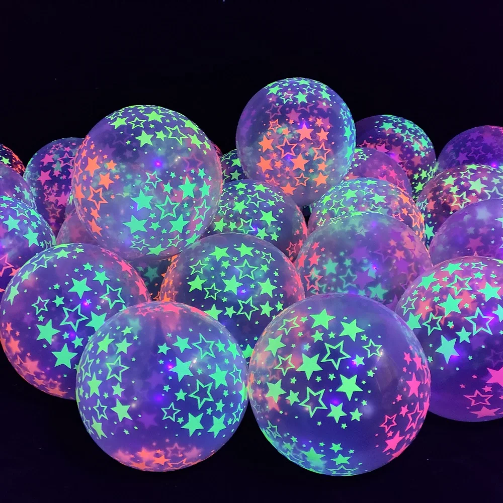 104 Pièces Ballon Fluorescent Dans Le Noir Fluorescentes Lumineux  Fournitures De Fête Arche De Ballons Fluorescent Fluorescen[H6562] -  Cdiscount Maison