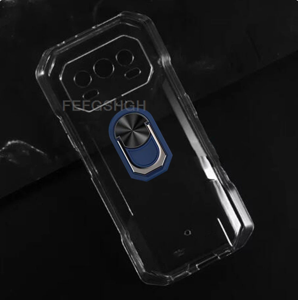 Durable 6.78 TPU Soft Silicone Phone Case with Back Ring Holder Bracket