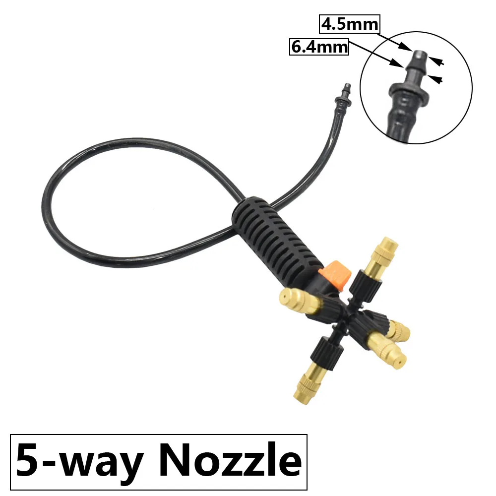 Spray Nozzle Garden Spray Nozzle Garden Greenhouse Atomization Irrigation System 4/5/6/7 Way Adjustable Brass Sprayer Kit Park Botanical Garden Landscaping Tool