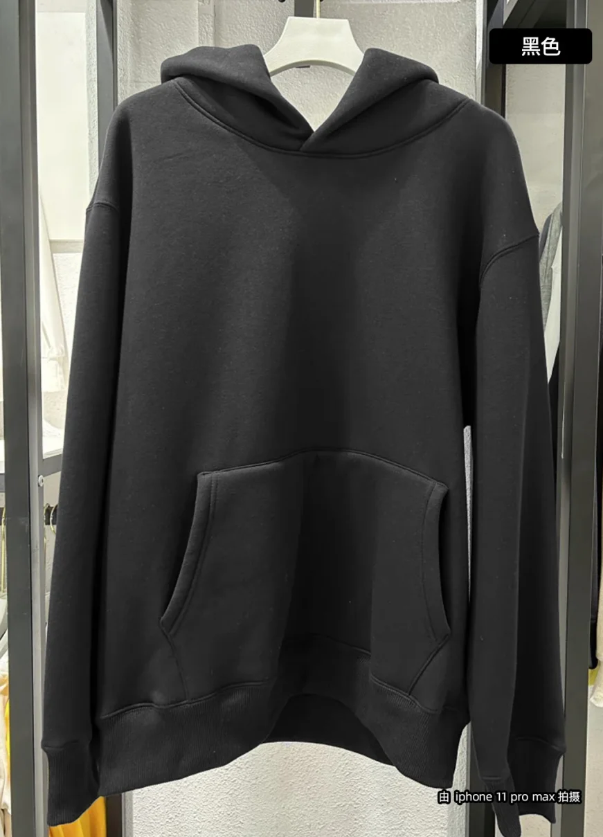 High Quality Fashion French Terry Cotton Polyester Solid Normal Regular Blank Plain Oversized Unisex Men Hoodies