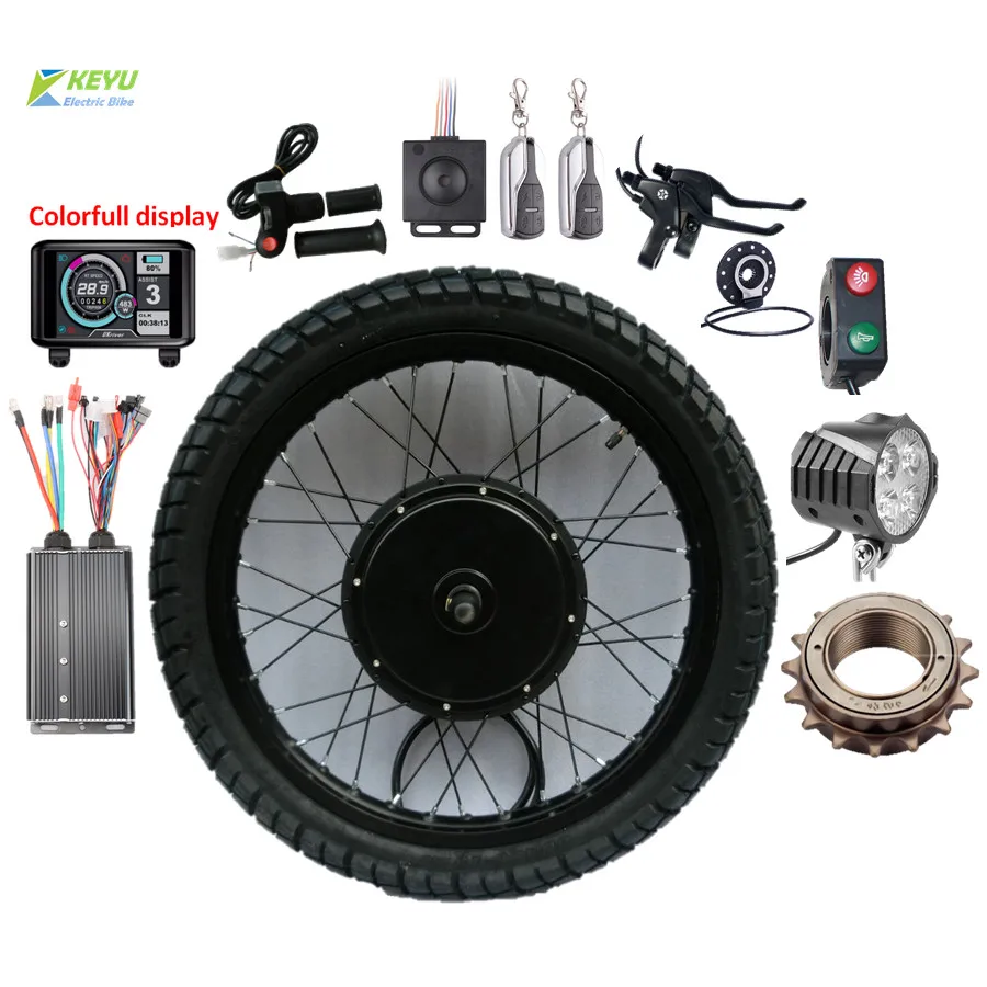 60V 72V 2500W 3000W Brushless Motor Rear Axle Kit Steering Wheel Hub ATV Quad US