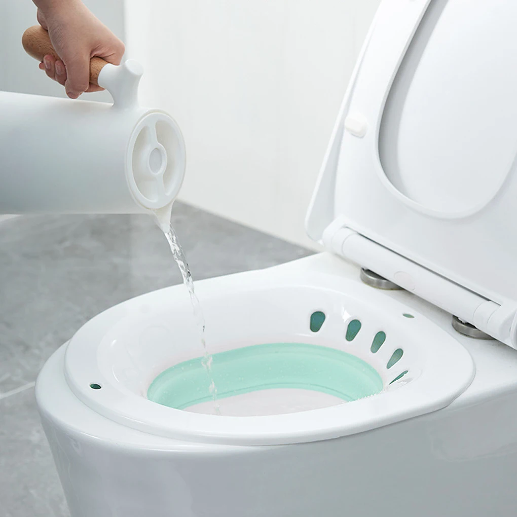 Portable Bidet For Refreshing Cleanse Durable Construction And Easy Installation Ergonomic Seat Bath green