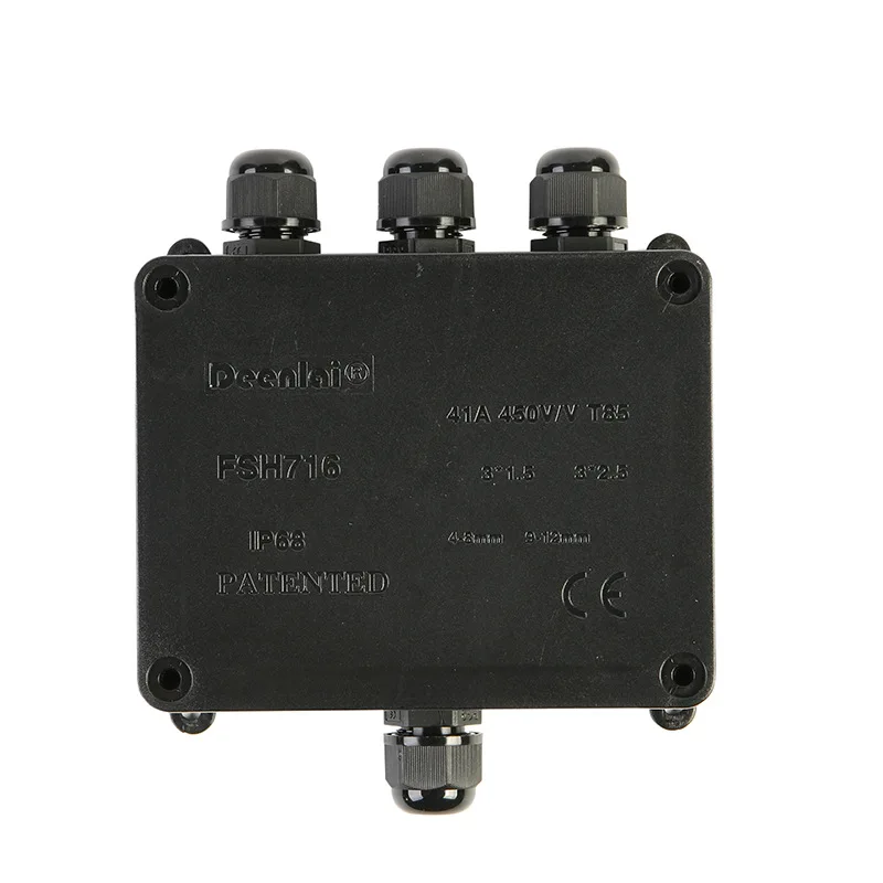 Caixa de Junção à Prova d Água Led Way Terminal Elétrico Metro Cabo Elétrico Manga de Proteção Conector Ip68 Port