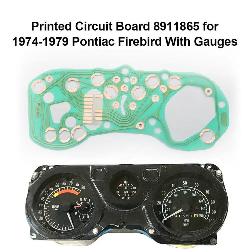 Circuito Stampato 8911865 Per Pontiac Firebird 1974-1979 Con Manometri