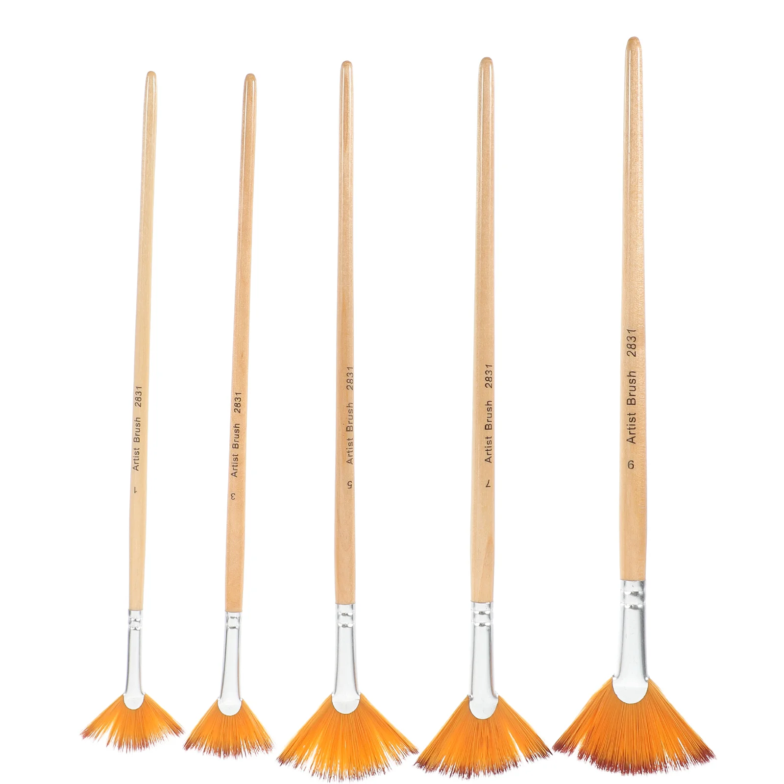 

5 Pcs Nylon Paintbrush Kid Painting Brushes Major Watercolor Wood Daily Watercolors