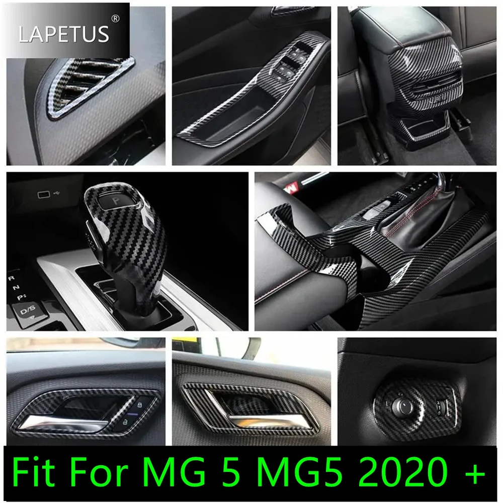 

Handle Bowl / Window Lift / Head Lights / Air Outlet / Gear Shift Panel Trim For MG 5 MG5 2020 2021 Carbon Fiber Car Accessories