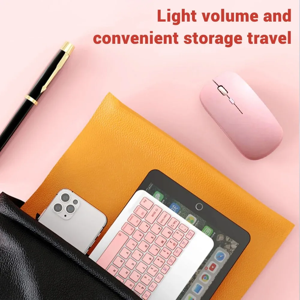 Wireless Keyboard Mouse iPad Keyboard Tablet Keyboard Wireless Keyboard Mini Wireless Bluetooth Mouse 10inch BT Spanish Keyboard For iPad 10th Air 2 generation Phone Tablet Portable For Huawei Android