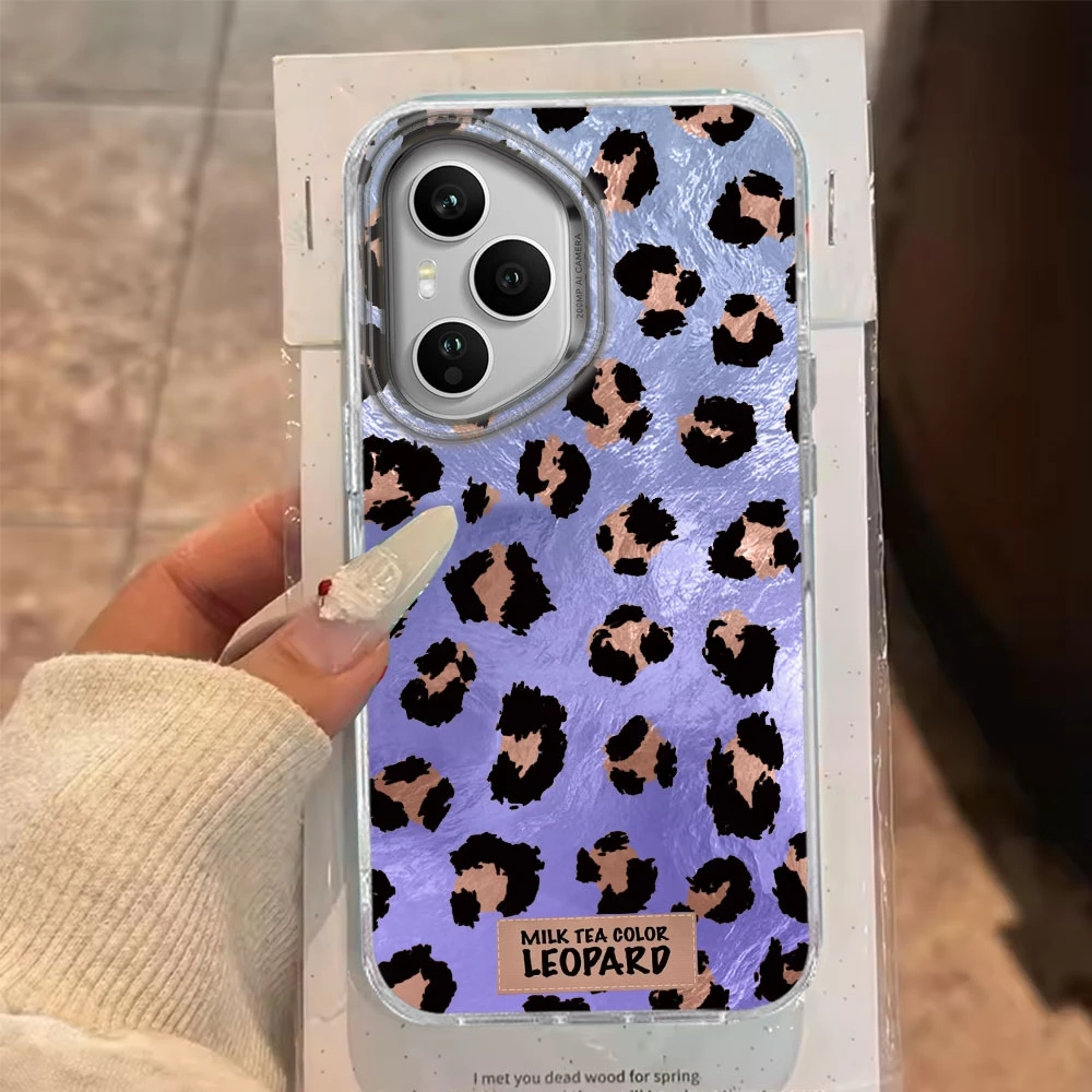 Chic Retro Pink Leopard Phone Case