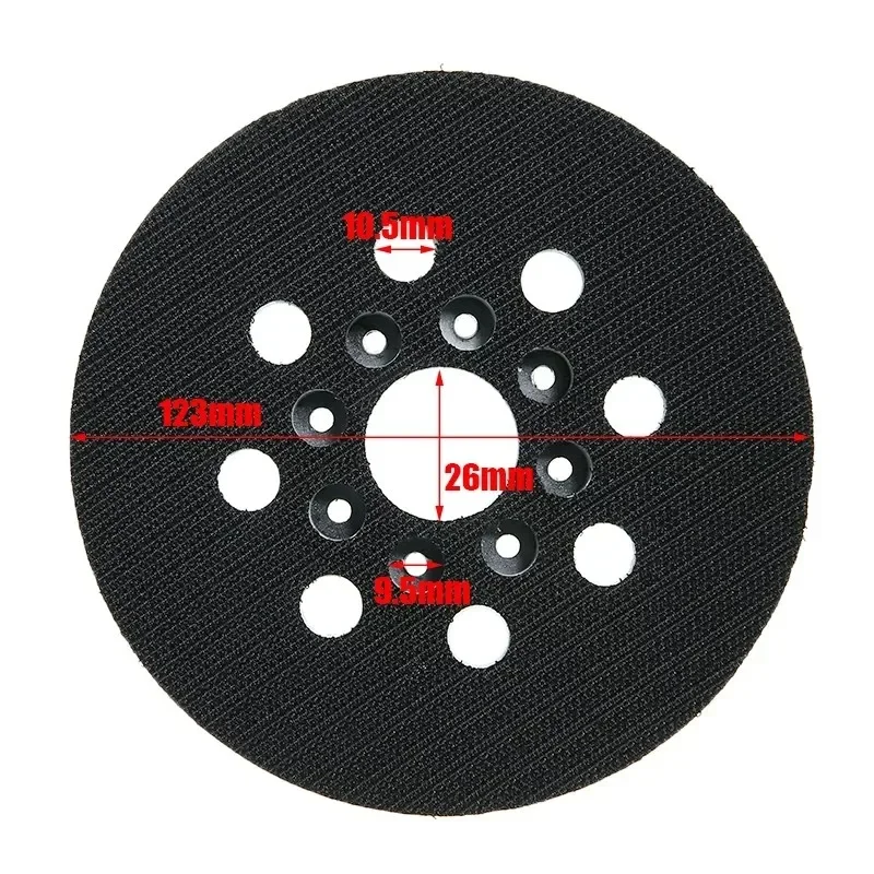 5 Inch Soft Sponge Interface Pads Hook And Loop Backing Pad 125mm Sanding Pad For Bosch GEX 125-1 AE, PEX 220 Abrasive Tools