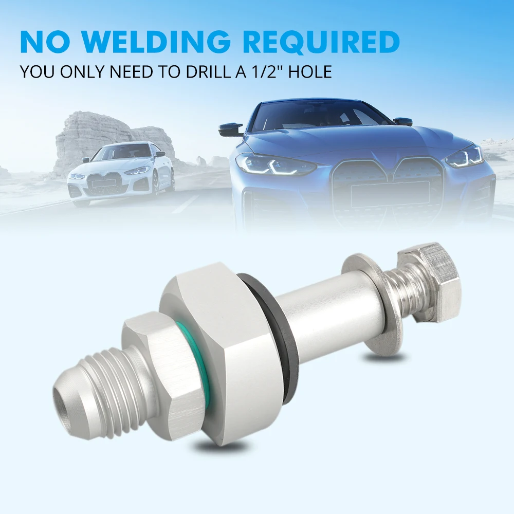 Nicecnc Universal Fuel Tank Return Line Bung Kit 6061t6 Billet