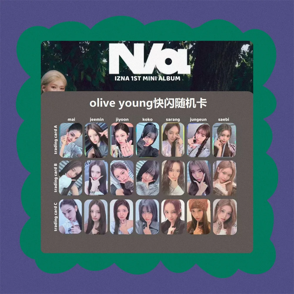 IZNA The First Mini Album Trading Photo Card Set 3Pcs/Set Random