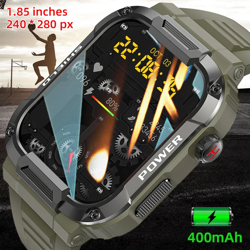 

LIGE 2023 New Smart Watch Men Bluetooth Call Waterproof Watches Blood Pressure Outdoor Sports Smartwatch For Android Xiaomi IOS