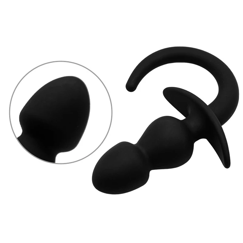 Plug anal en silicone avec queue g-spot stimulateur pour bdsm_voghion.com