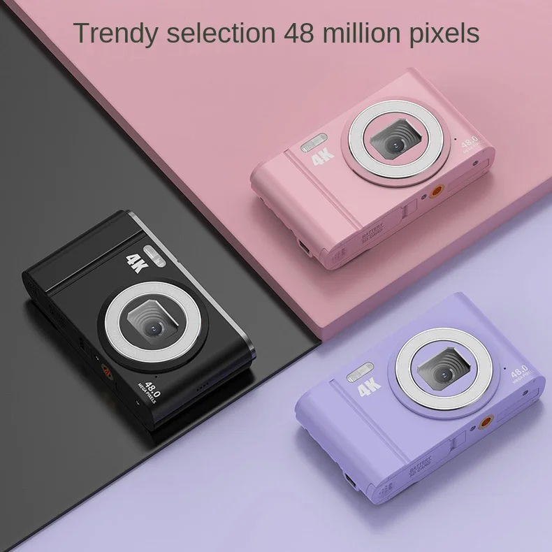 

48MP Digital Camera 2.7K 2.8inch IPS Screen 16X Zoom Face Detection Vlogging Camera for Photography Beginners Kids Mini Camera