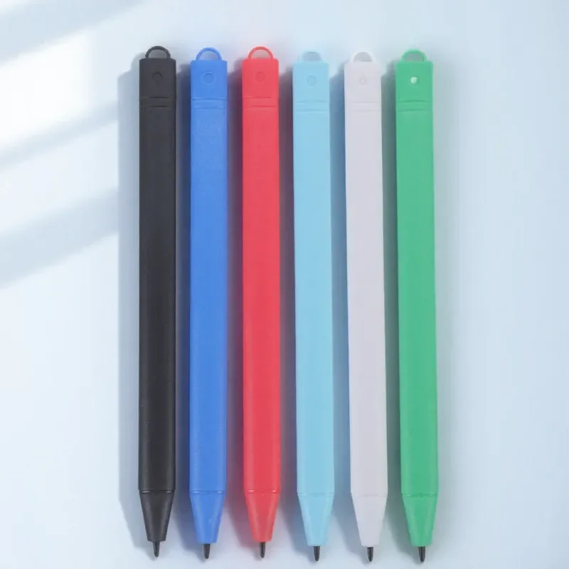 6Pcs LCD 드로잉 보드 펜 프리미엄 플라스틱 부드러운 쓰기 그림 낙서 태블릿 펜 다채로운 디자인