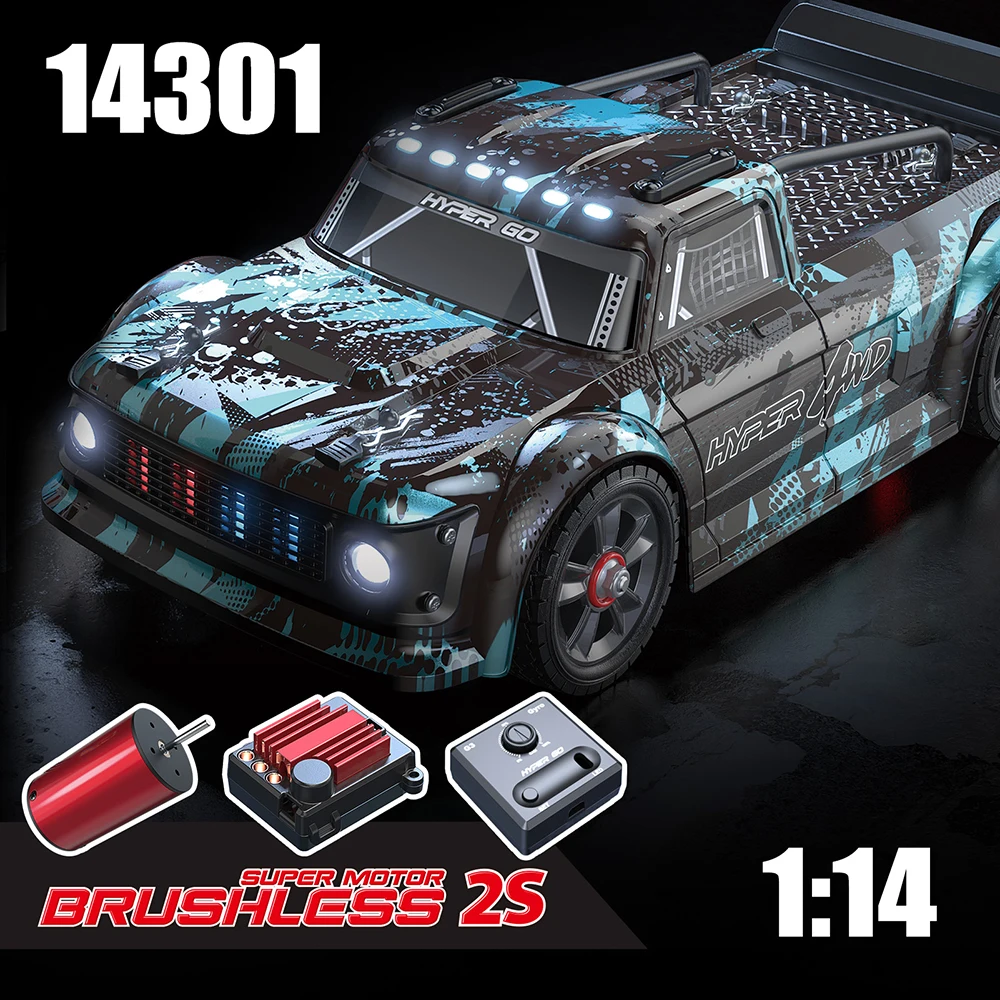Hyper Go MJX 14301 14302 14303 1/14 RC Car Brushless 2.4G Remote Control 4WD Off-road Vehicle High Speed RC Car Toys for Adults 4