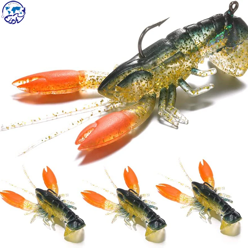 8CM14GFishingCrayfishBaitDurableArtificialSoftBaitLifelike