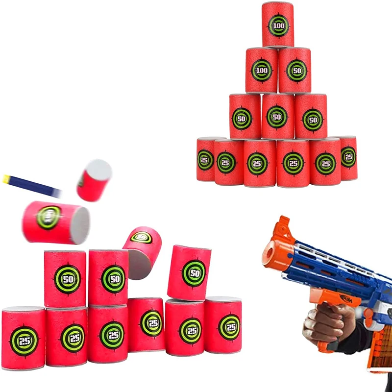 12PPCS EVA Foam Target Dart Toys for Nerf N-strike Blasters Fixed Elite Games Kids Training Supplies Toy - AliExpress Mobile