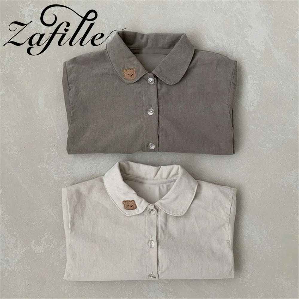 ZAFILLE Solid Shirts For Baby Boys Spring Autumn Kids Newborn Clothing Hot Sale Infant Boys Outfits Casual Toddler Baby Top