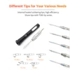 TS80P Smart Soldering Iron OLED Screen full body CNC Aluminum alloy casing TS80 Upgrade version With TS-B02 Audio tips tools 5