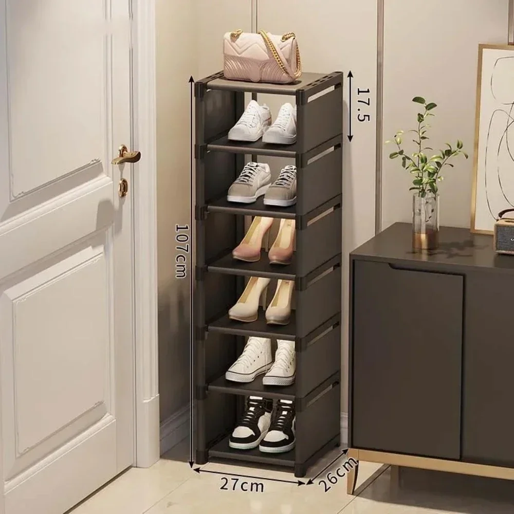 shoe organizer Multiple Layers Shoe Rack Organizer Space Saving Rack For Wall Corner Stackable Shelf Adjustable Saving Cabinet