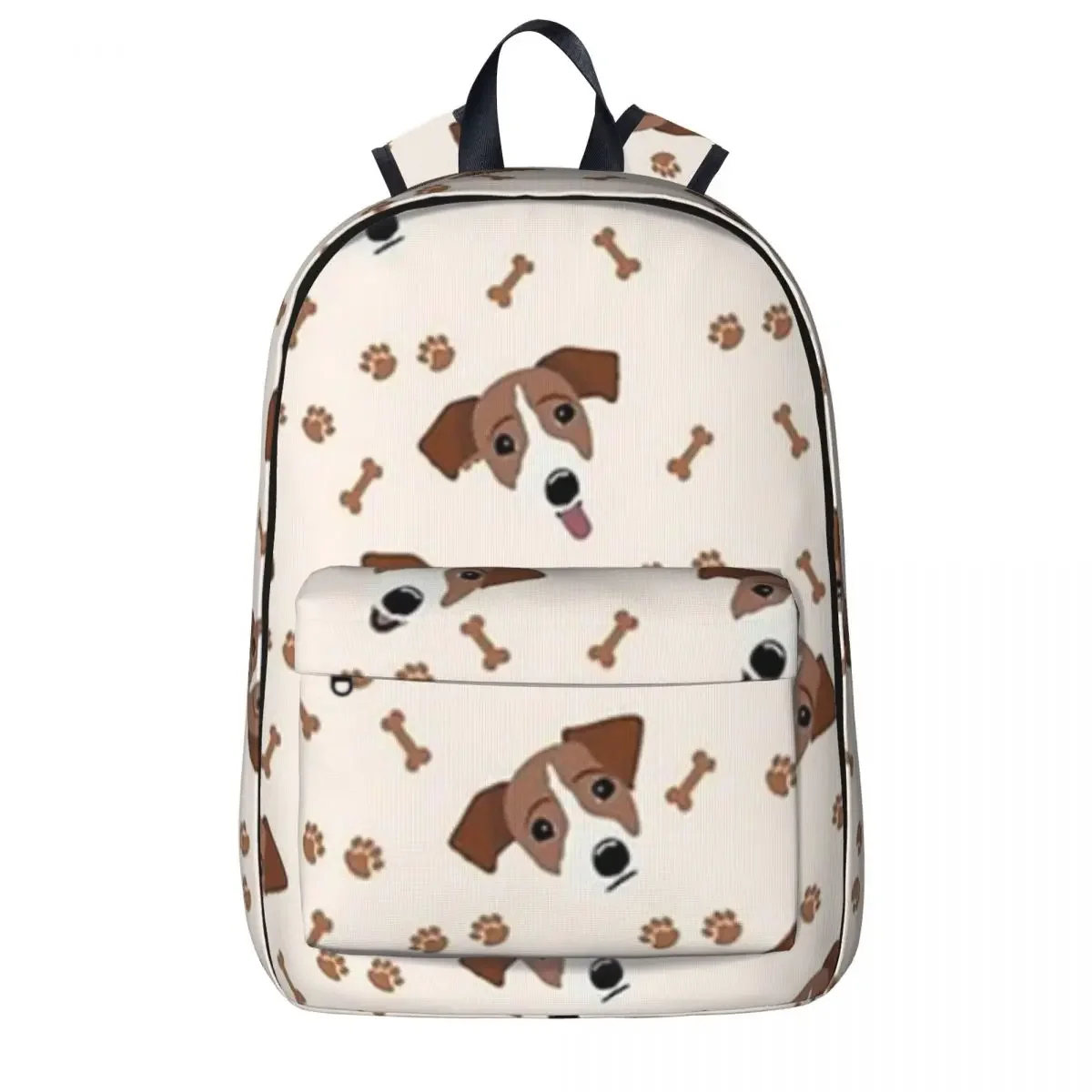 

Jack Russell Terrier Dog With Bones Backpack Casual Children School Bag Laptop Rucksack Travel Rucksack Large Capacity Bookbag