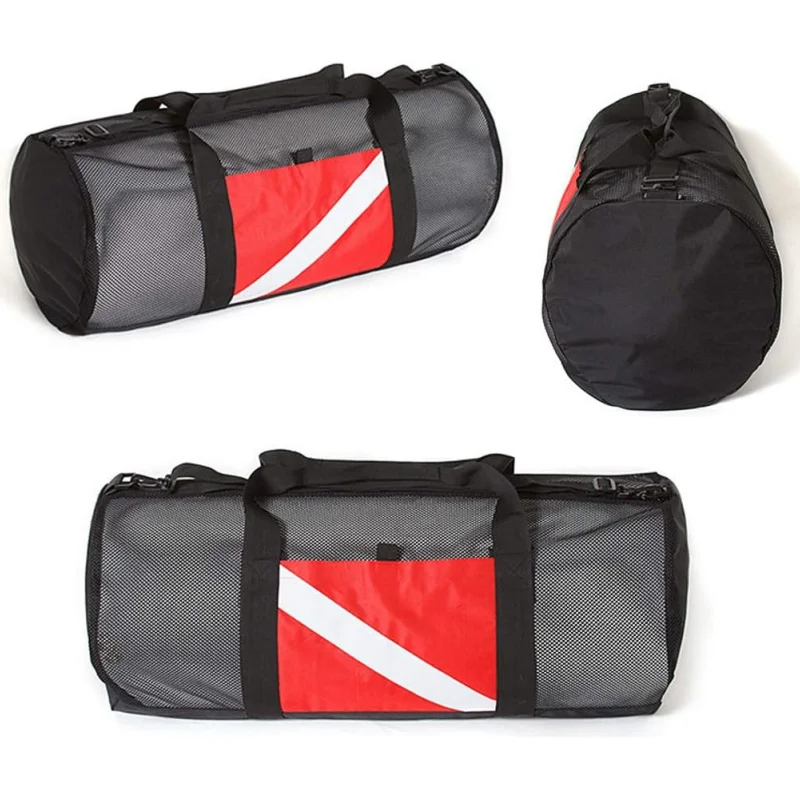 

Большая спортивная сумка для дайвинга, профессиональная сетчатая сверхпрочная сумка для подводного плавания, Сноркелинга, с наплечным ремнем для дайвинга, плавания, серфинга