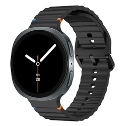 Premium Silicone Strap for Galaxy Watch - Original Bracelet Collection (Black)