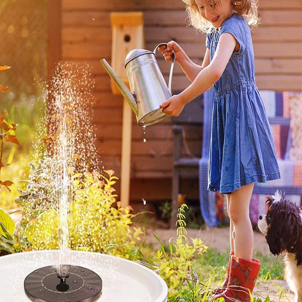 1/2PCS Waterfall Fountain Solar Water Fountain Set Pond Decor Outdoor Brushless Motor Solar Fountain Floating Solar Panel