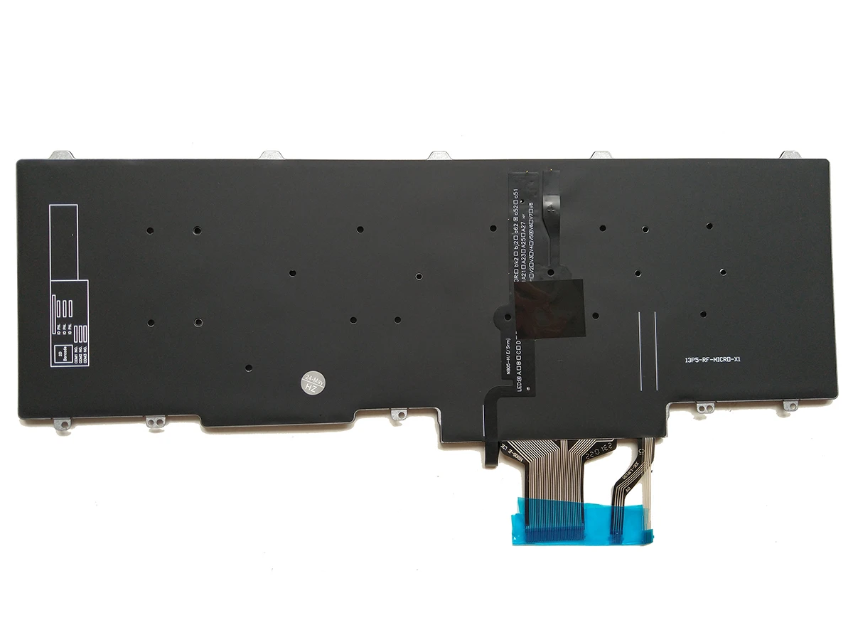 Backlit Keyboard With Pointer For Dell Latitude E5550 & E5570 Laptops - US Layout, Black, Part 383D7 5 thumbnail image