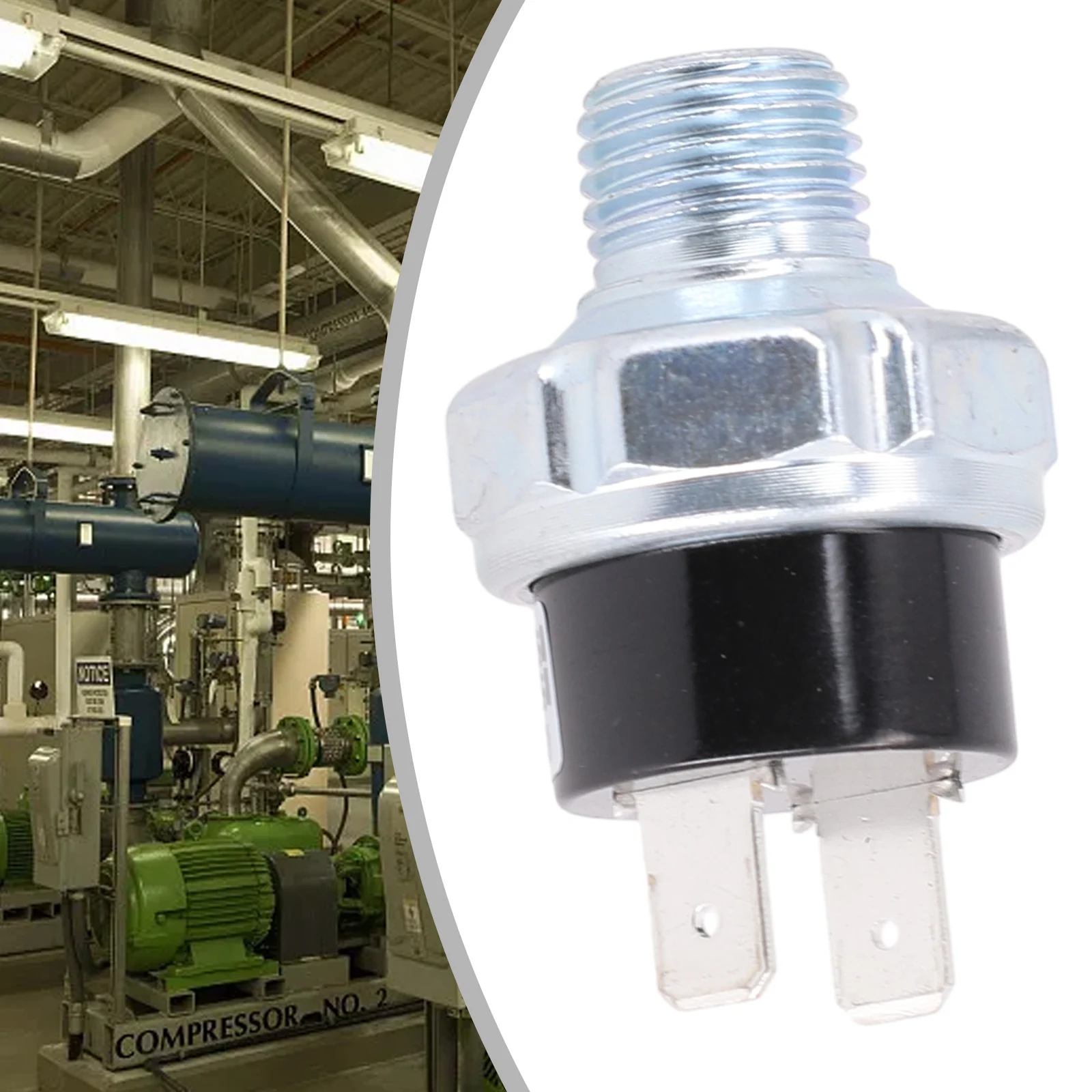 

1PCS Air Pressure Control Switch Metal 1/4-18 NPT Male 110-140PSI 120-150PSI Valve Switch For Air Horn And Air Compressors