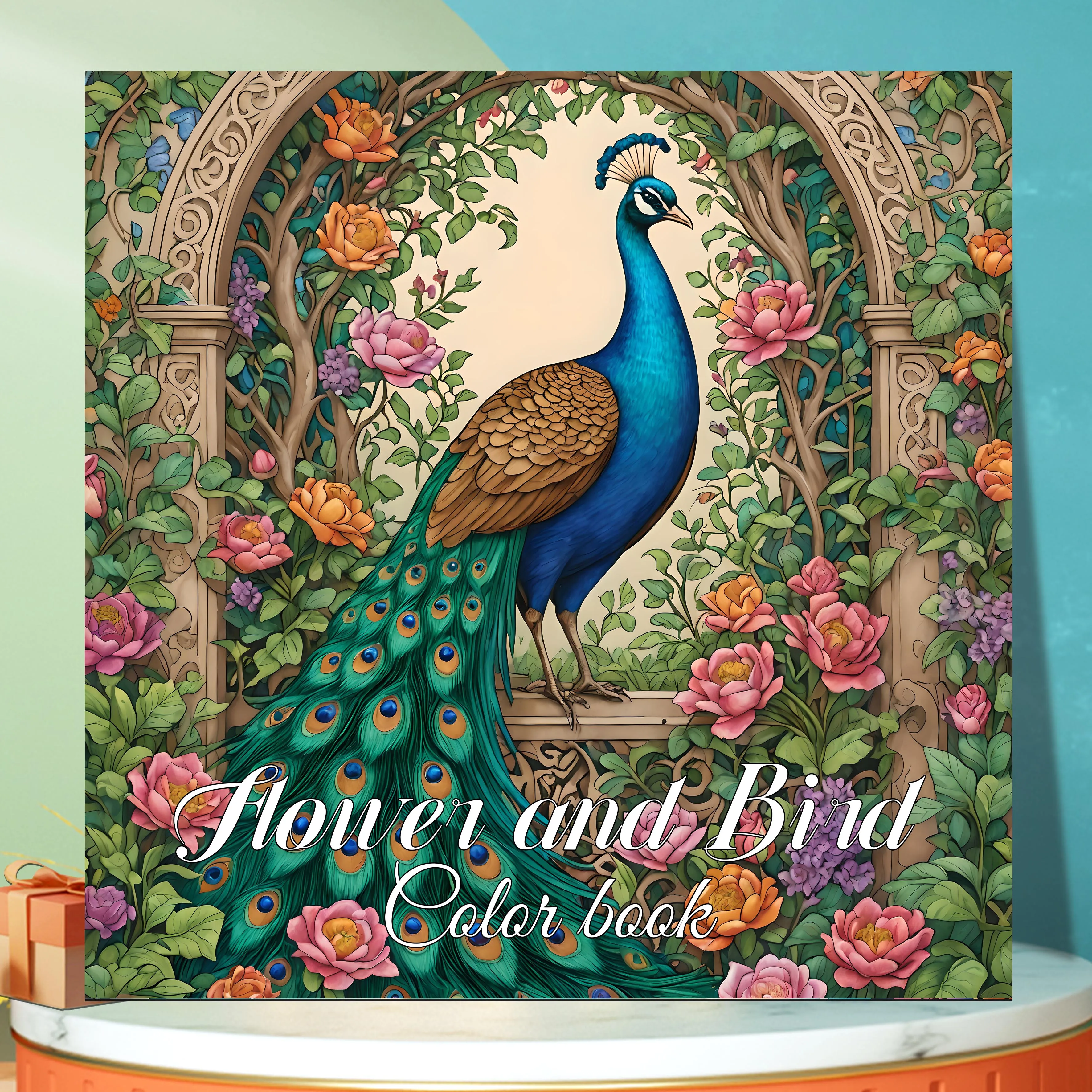 Flower and Bird Color Book Adult Handbook Graffiti Painting Drawing Books Creative Artistic Coloring Book for Teens and Adult 3