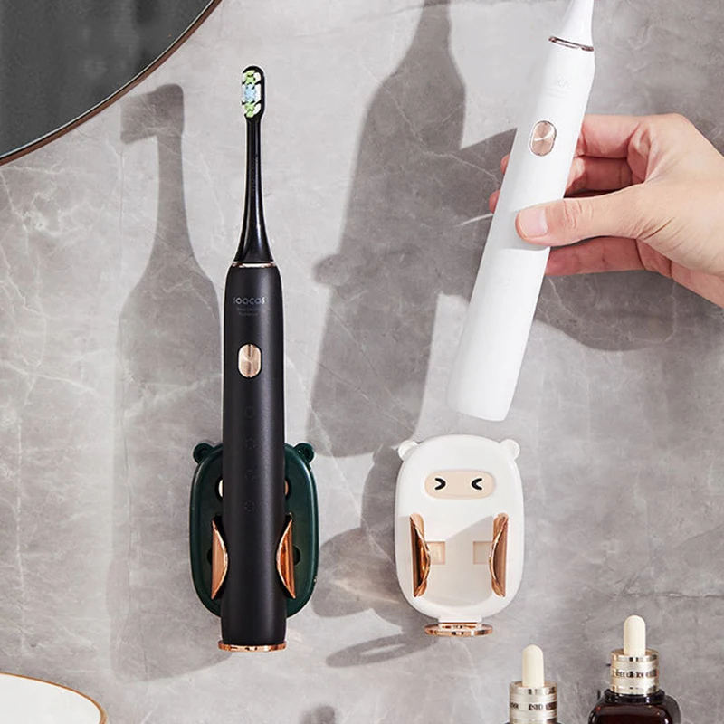 Gravity Sensor Electric Toothbrush Holder Wall Mounted Toothbrush Organizer Stand Drain Rack Bathroom Storage Shelf Accessories toothbrush holder bathroom storage rack