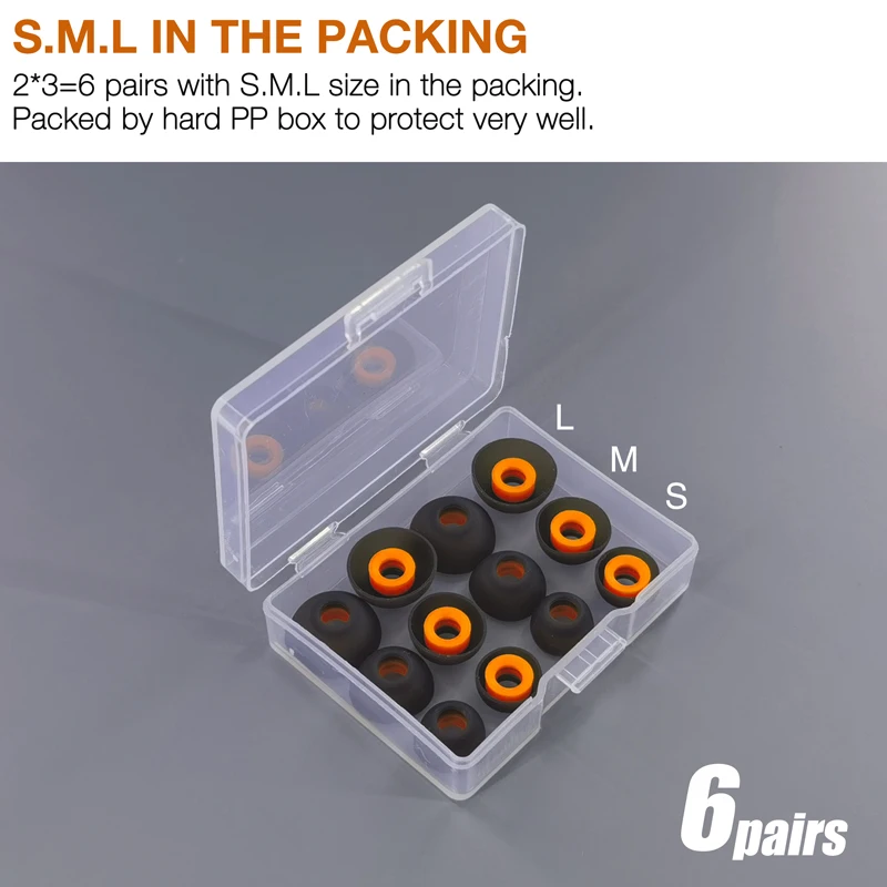 Eartips Replacement for JBL Live PRO+ TWS Earphones Ear Tips Earpad * 6 Pairs