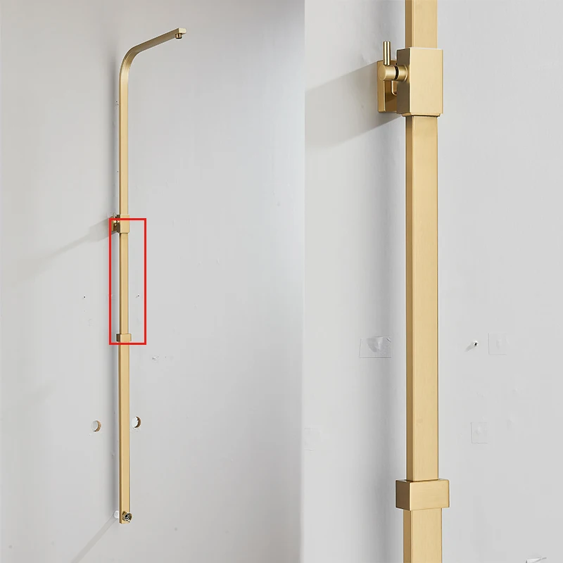 Shower Set 40 Tube-Bar Extend Pipe For Shower Faucet Black Chrome Extension Tube Bar For Bathroom Faucet shower pipe extension height adjustable shower bar