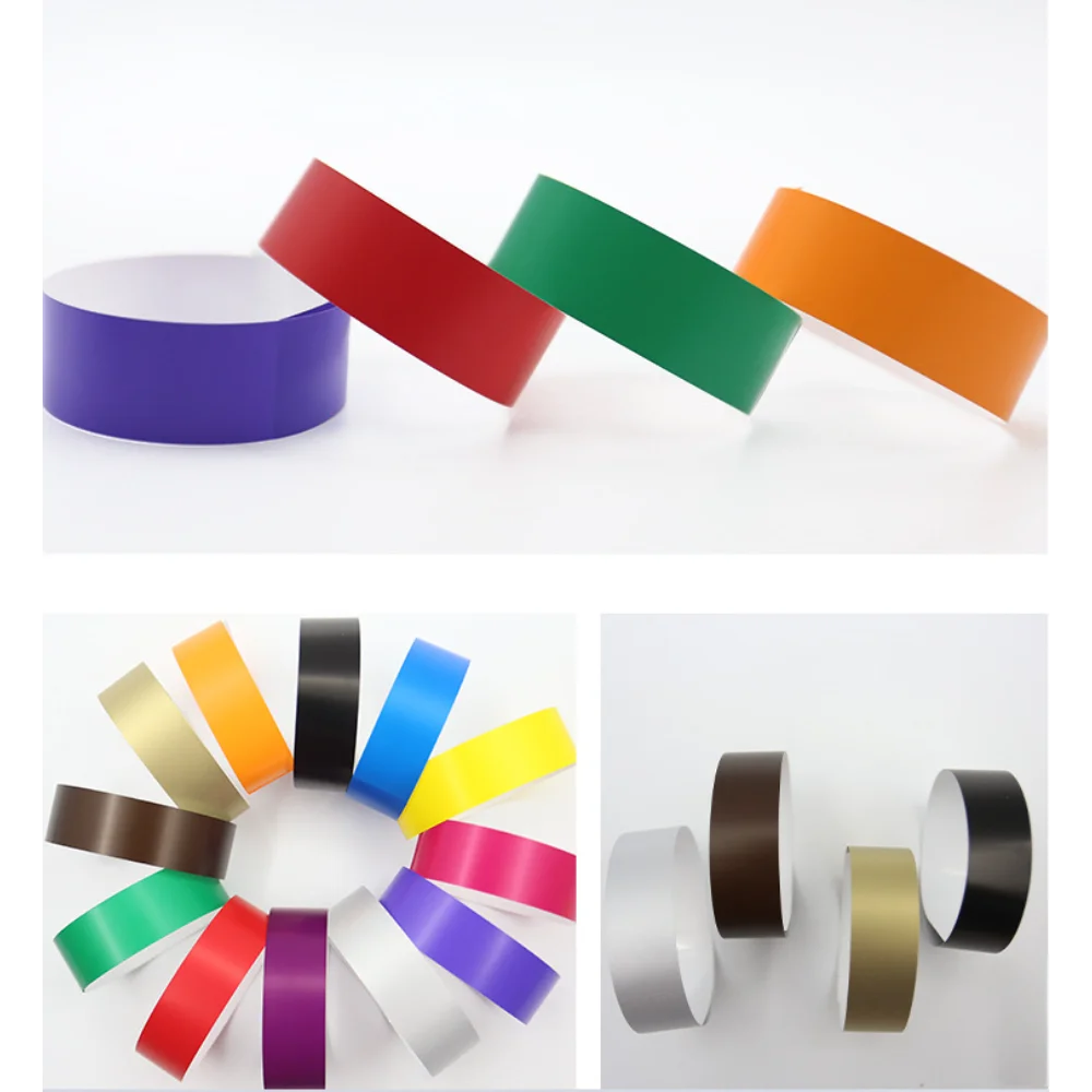 100-200 Pcs Disposable Wristband with Waterproof Tear Resistant Identification Party and Exhibition Entrance Ticket Wrist Strap