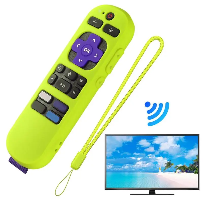 Silicone Protective Case for Roku Remote - Shockproof & Washable Sleeve