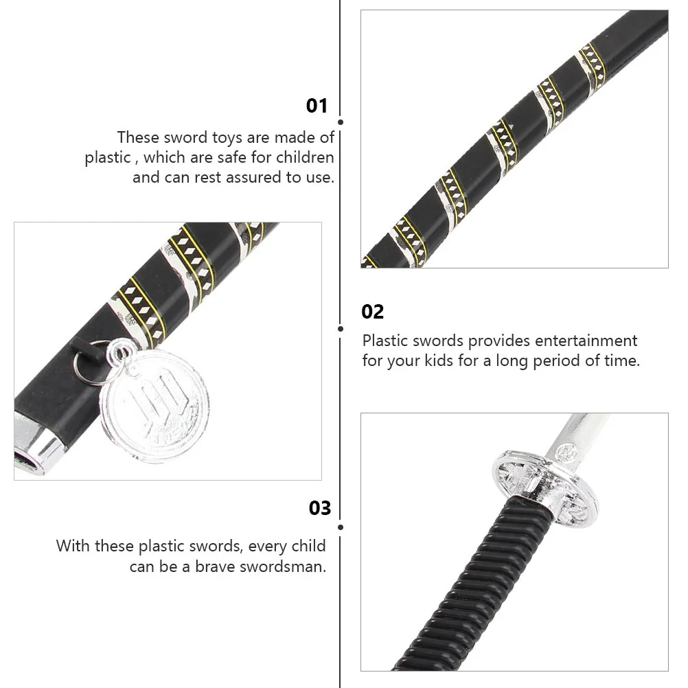 Katana Props Samurai Sword for Cosplay Plastic Swords Kid Children’s Toys Children's