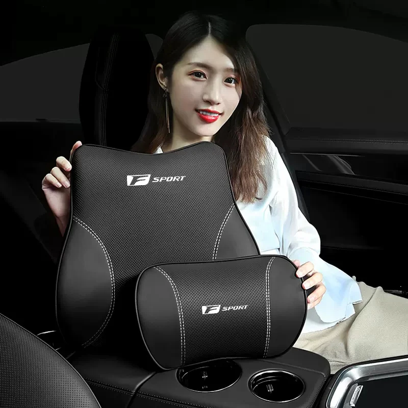 Car Seat Leather Headrest Neck Support Lumbar Cushion For Lexus RX330 IS250  Ct200h ES300h RX350 IS300h NX300h RX400h ES350 GS300 - AliExpress