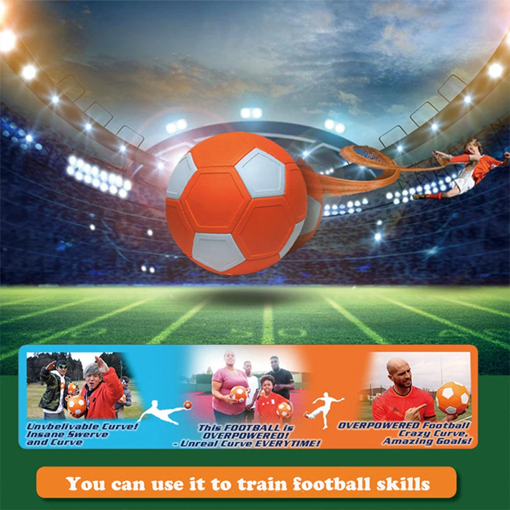 Orange Sports Football With High Density Wear-resistant Surface Layer Indentation Ball Rotate Ball