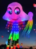 Free Shipping led kites flying for adults kites led octopus kites jellyfish kites goldfish kites Outdoor toys steering power koi 6
