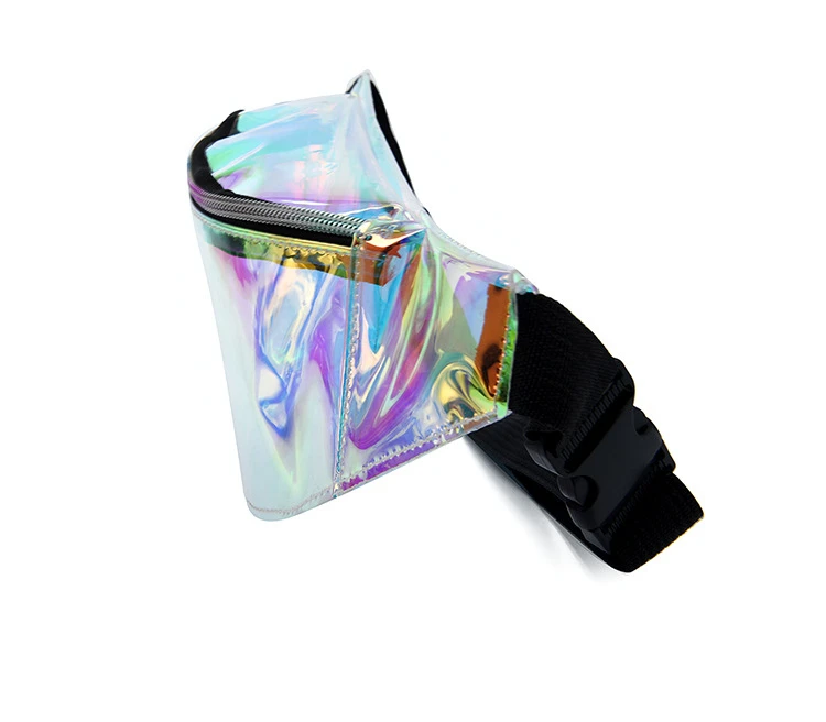 Taille Tasche Persönlichkeit Dazzling Laser Fanny Pack Wasserdicht Mode Holographische Brust Tasche Cross-Body Tasche Verschluss Geldbörse – Detail 20