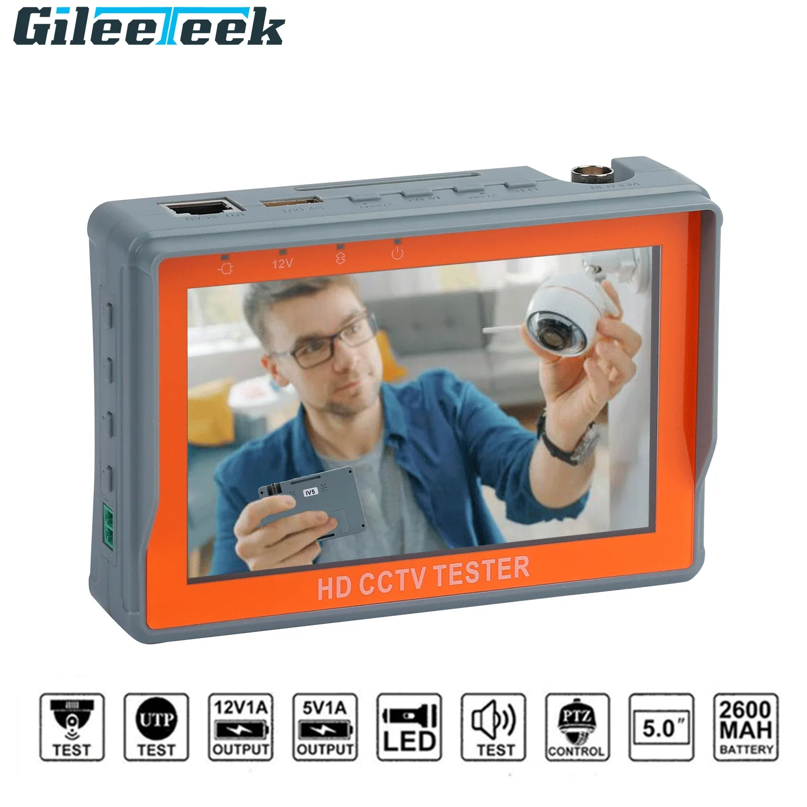 Portable Tester IV5 Mini Monitor 5inch Screen 8MP CCTV Tester Analog Camera TVI CVI 1080P AHD Monitor portable 1 8 inch 5 inch 7 inch outdoor mini pocket fm radio with analog tv and watch function smart pocket tv