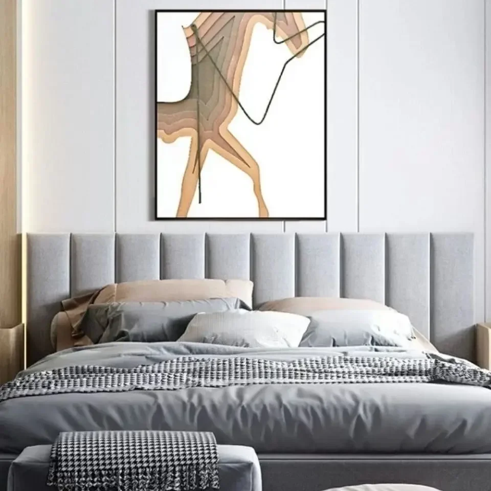 Tatami Wall Surround Bedroom Bed Headboard Anti-collision Wall Soft Pack Backrest Soft Background Sticker Self-adhesive