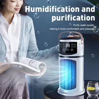 Ventilateur de refroidissement d'air portable USB multifonctionnel avec minuterie pour bureau et maison 2